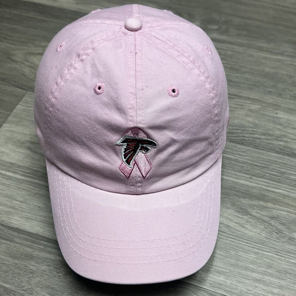 Vintage Reebok Atlanta Falcons Pink Hat NFL Football Adjustable Breast‎ Cancer